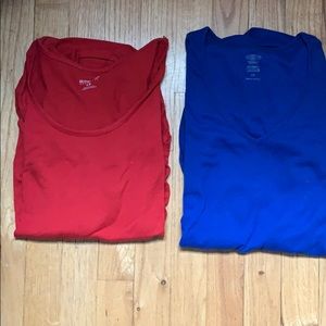 Set of 2 long sleeve maternity shirts